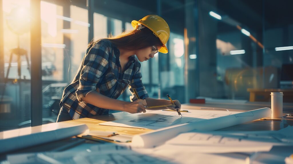 construction contractor making plans to optimize their website and how well it performs.
